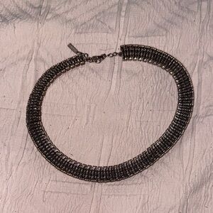 Napier Vintage Herringbone Silver Chain Necklace Estate Jewelry